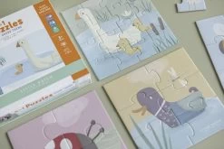 Little Dutch LD 4 In A Box Puzzle Little Goose -Little World Shop 0010427 little goose 4 in 1 puzzel