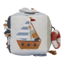 Little Dutch LDSailors Bay Soft Activity Cube -Little World Shop 0016979 little dutch activity cube sailors bay sailors bay 13