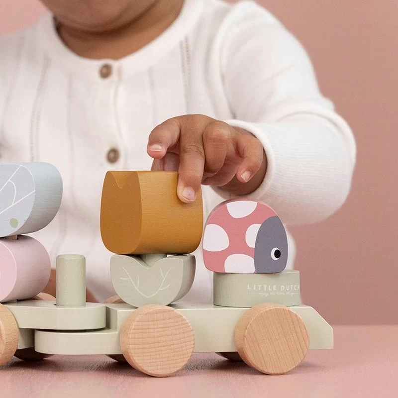 Little Dutch LD Block Train Flowers & Butterflies 6 Little Dutch LD Block Train Flowers & Butterflies - Image 4