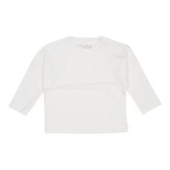 Little Dutch T-shirt Long Sleeves With Pocket Soft White