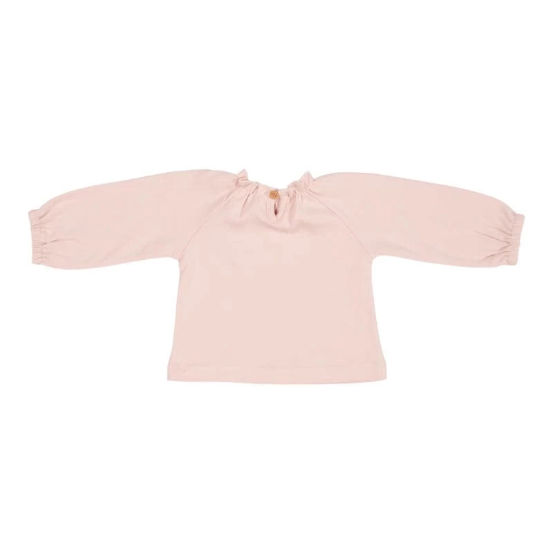 Little Dutch T-shirt Long Sleeves With Embroidery Soft Pink 4 Little Dutch T-shirt Long Sleeves With Embroidery Soft Pink - Image 2
