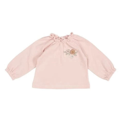 Little Dutch T-shirt Long Sleeves With Embroidery Soft Pink 3 Little Dutch T-shirt Long Sleeves With Embroidery Soft Pink