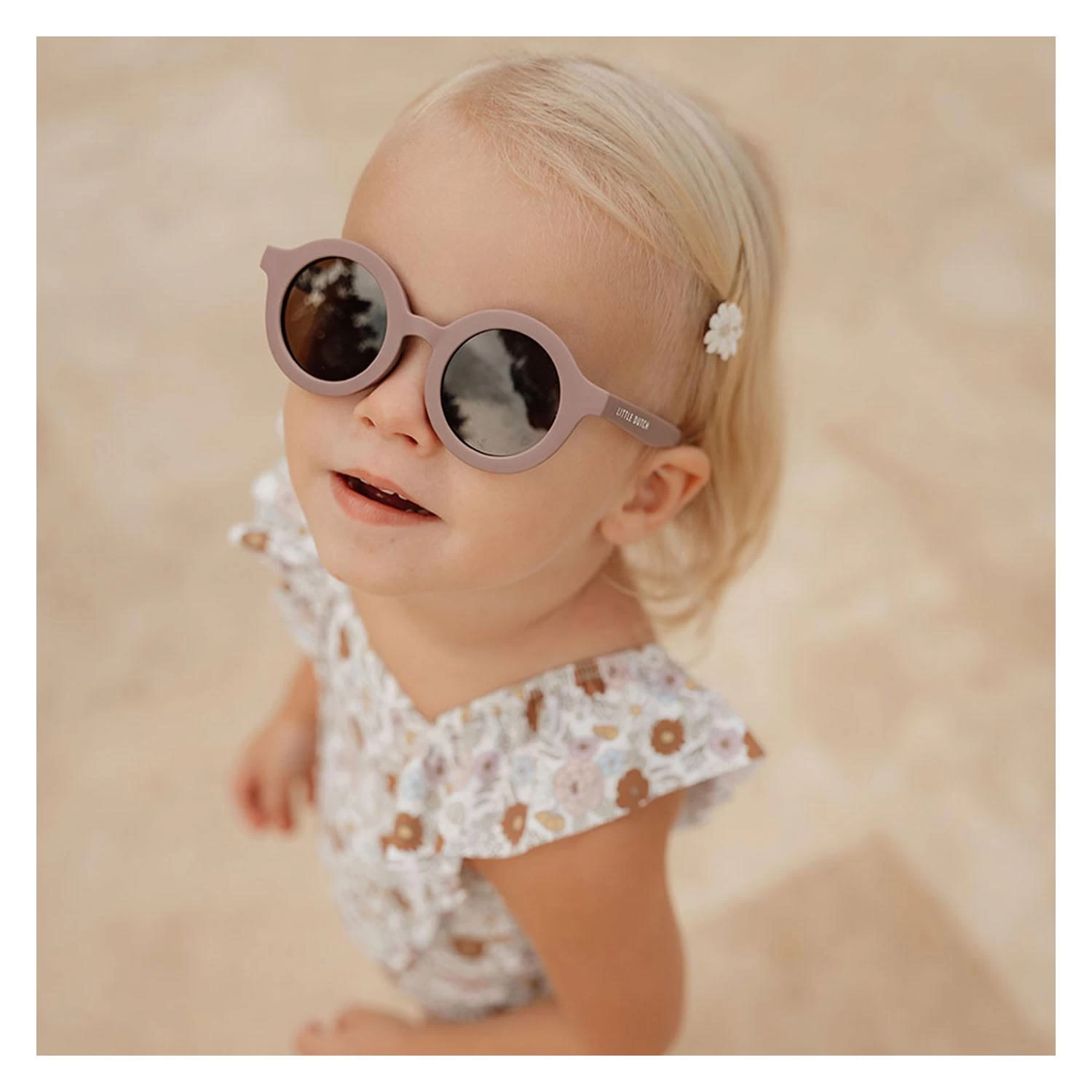 Little Dutch Child Sunglasses Round Shape Mauve 4 Little Dutch Child Sunglasses Round Shape Mauve - Image 2