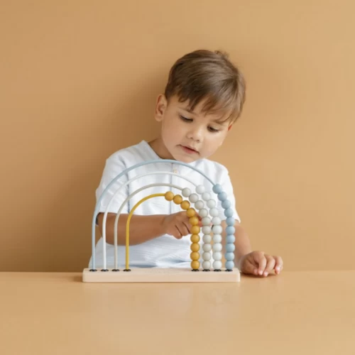 Little Dutch Rainbow Abacus - Blue 4 Little Dutch Rainbow Abacus - Blue - Image 2