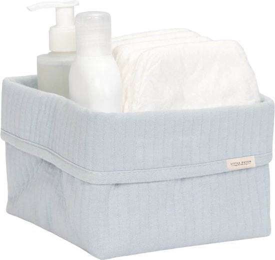 Little Dutch Storage Basket Small Pure Soft Blue 4 Little Dutch Storage Basket Small Pure Soft Blue - Image 2