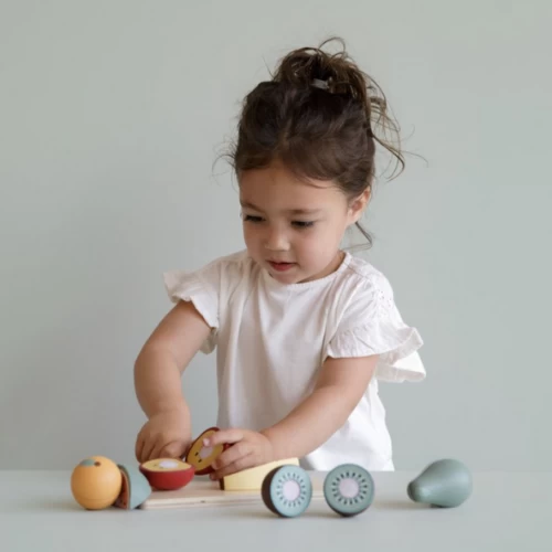 Little Dutch Wooden Cutting Fruits - LD4485 4 Little Dutch Wooden Cutting Fruits - LD4485 - Image 2