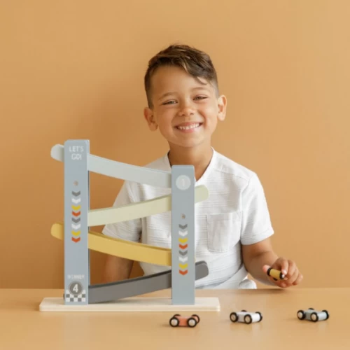 Little Dutch Ramp Racer Cars Blue - LD7008 3 Little Dutch Ramp Racer Cars Blue - LD7008 - Image 2