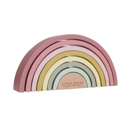 Little Dutch Rainbow Stacker - Pink 3 Little Dutch Rainbow Stacker - Pink