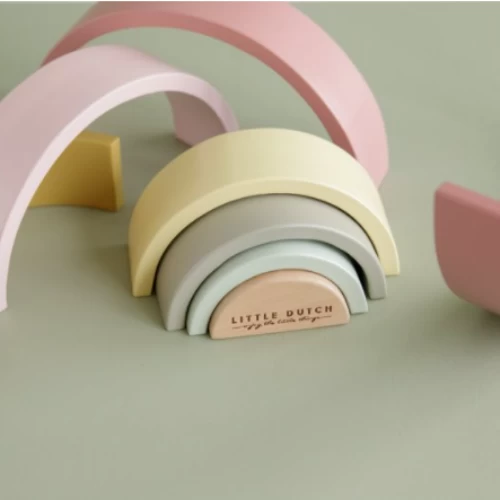 Little Dutch Rainbow Stacker - Pink 5 Little Dutch Rainbow Stacker - Pink - Image 3