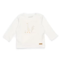 Little Dutch T-shirt Long Sleeves Little Goose Walking White