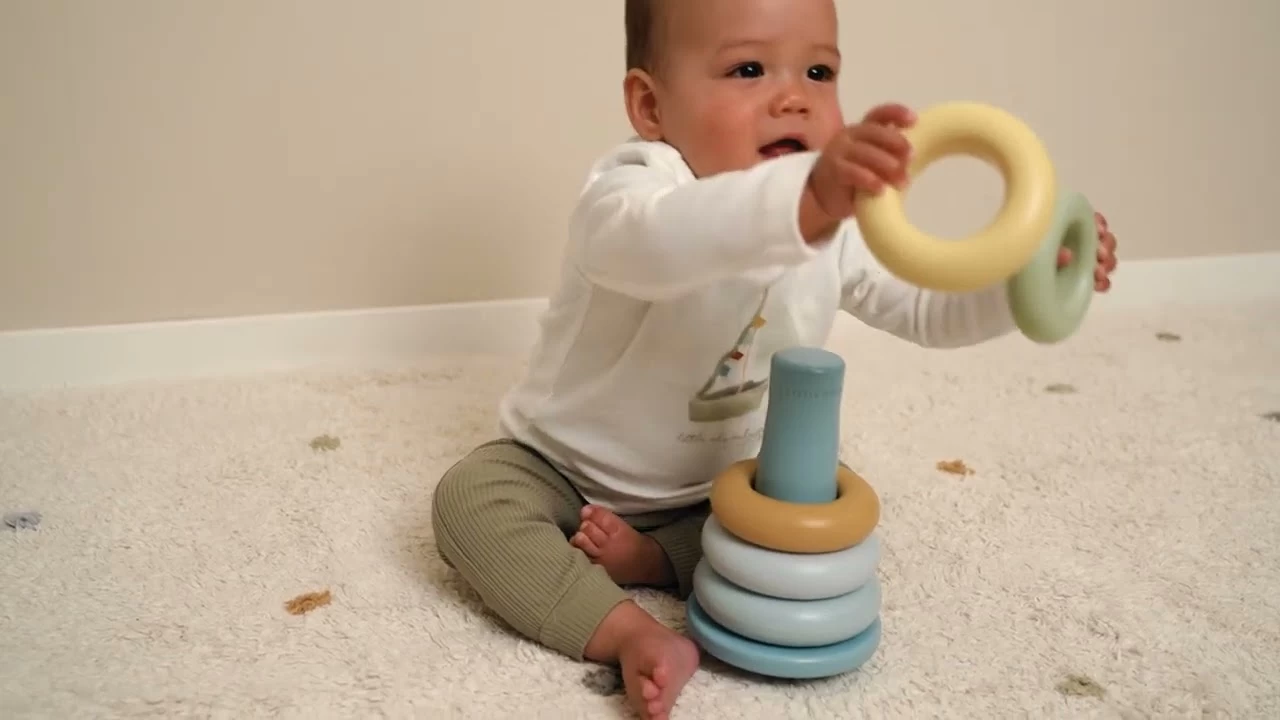 Little Dutch Stacking Rings Blue 5 Little Dutch Stacking Rings Blue - Image 3