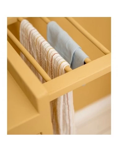 Little Dutch Swaddles 70 X 70 Sunny Stripes/Pure Soft Blue 4 Little Dutch Swaddles 70 X 70 Sunny Stripes/Pure Soft Blue - Image 2