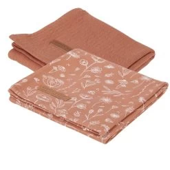 Little Dutch LD Swaddle 70x70cm 35 Little Dutch LD Swaddle 70x70cm -Little World Shop wild flowers rust pure rust